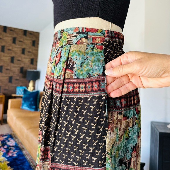 Vintage 80’s Castle Print High Waist Shorts Set - Picture 11 of 15